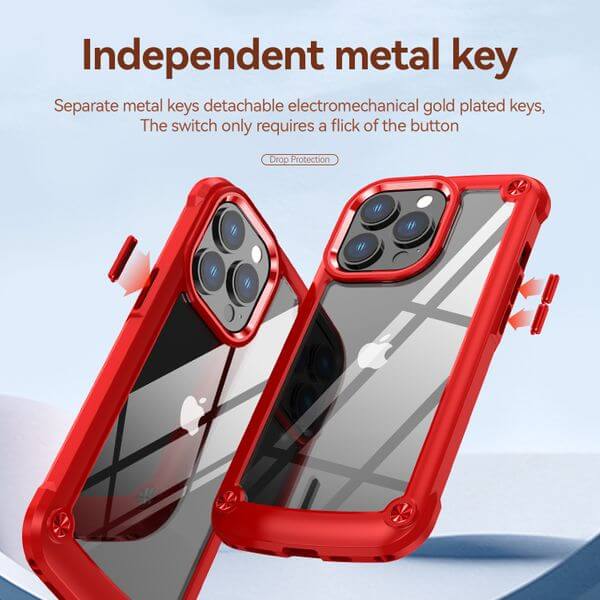 Designed For Iphone 13 Red Case Wholesale Tpu And Pc Gacoo